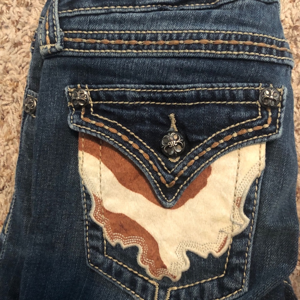 Cowhide bootcut miss me jeans